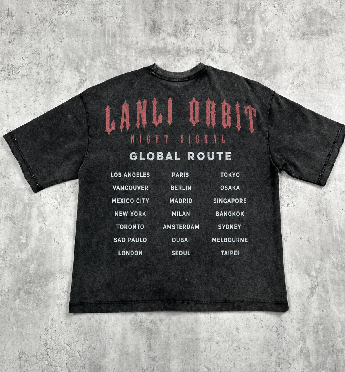 Lanli Punk Mechanical Skull T Shirt Gothic Rhinestone Black Red Washed Oversized Rock Hip Hop Streetwear Graphic Tee