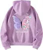 Knitted Casual Streetwear Style 100% Cotton Crystal Women's Loose Hoodies Drop Shoulders 3D Embroidery Waterproof Eco-Friendly