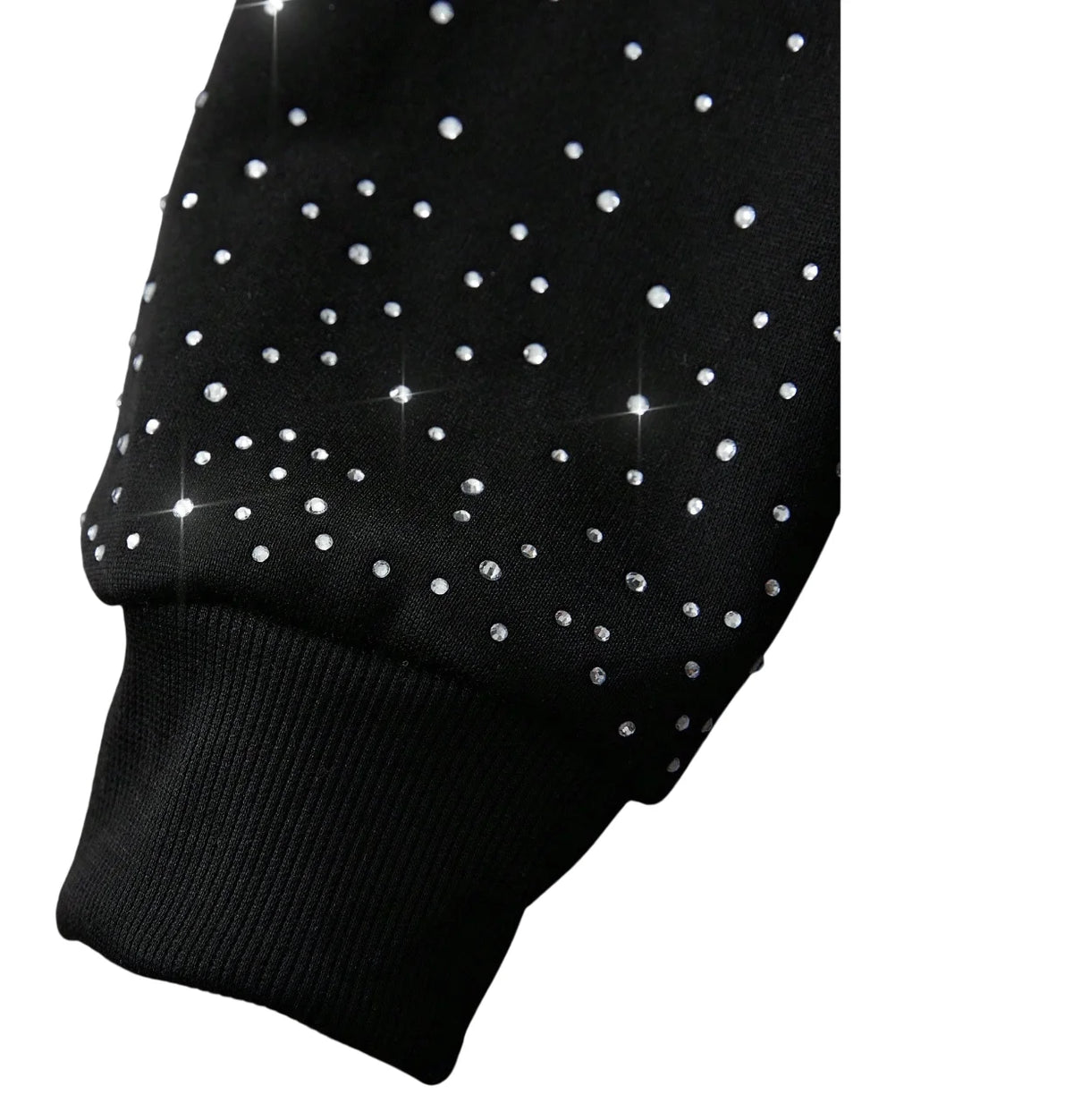 Y2K Rhinestone Fleece Hoodie