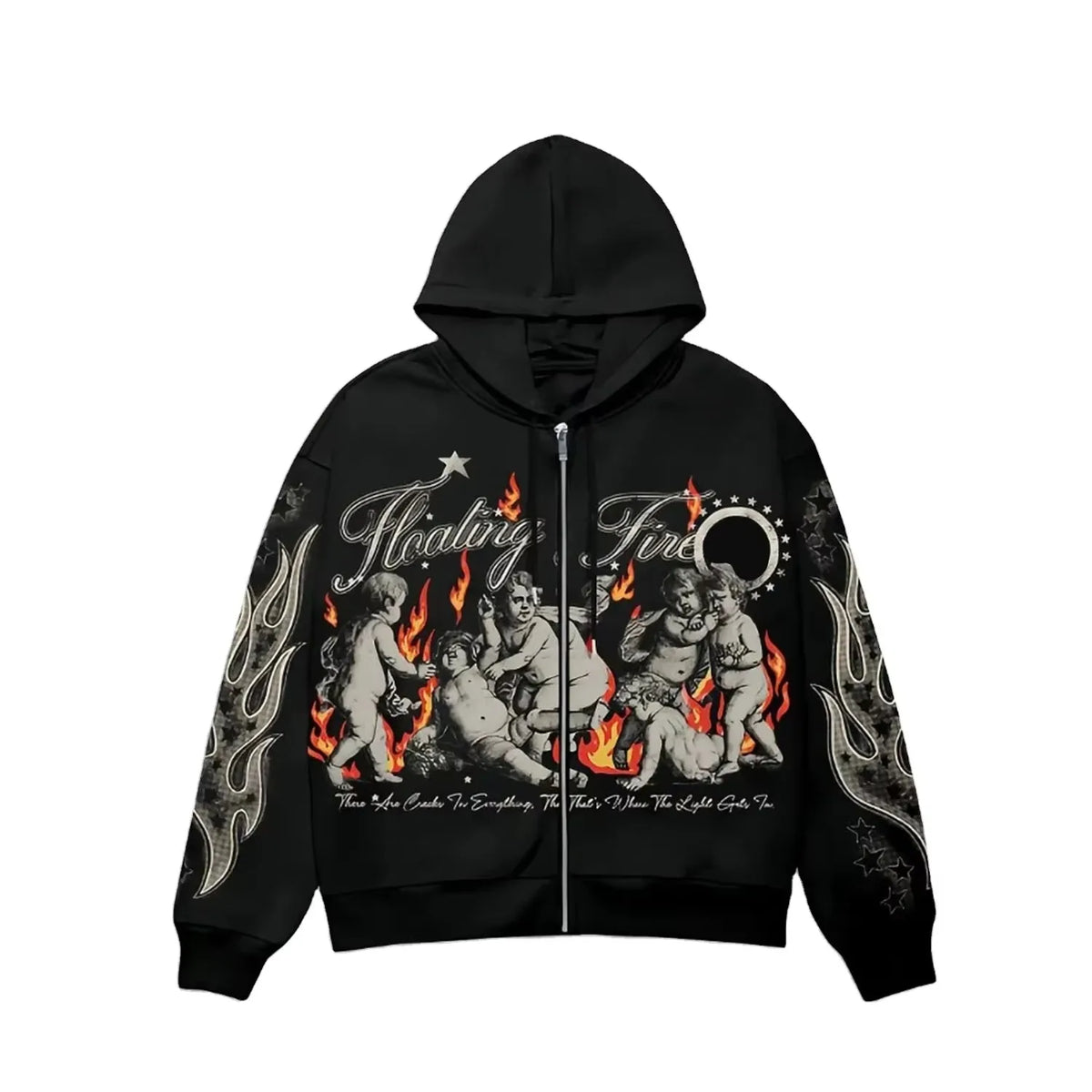 Trendy Winter Vintage Oversized Streetwear Zip Hoodie Custom Screen Printed Embroidered | 100% Cotton Fleece | Drop Shoulder |