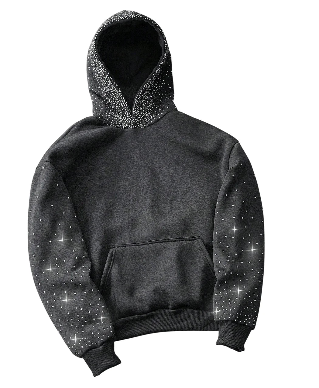 Y2K Rhinestone Fleece Hoodie