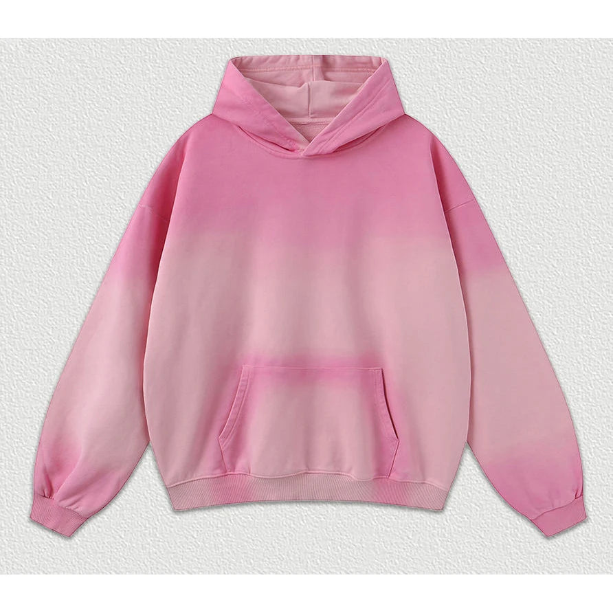 Custom Blank 100% Cotton Acid Washed Hoodie High Street Series Washing Old Oversized Hoodie Stone Washed Vintage Hoodie
