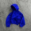 Wholesale Custom Vintage Washed Men Hoodie 100% Cotton Camo Print Graphic 500 Gsm Thick Oversized Acid Wash Zip up Men's Hoodies