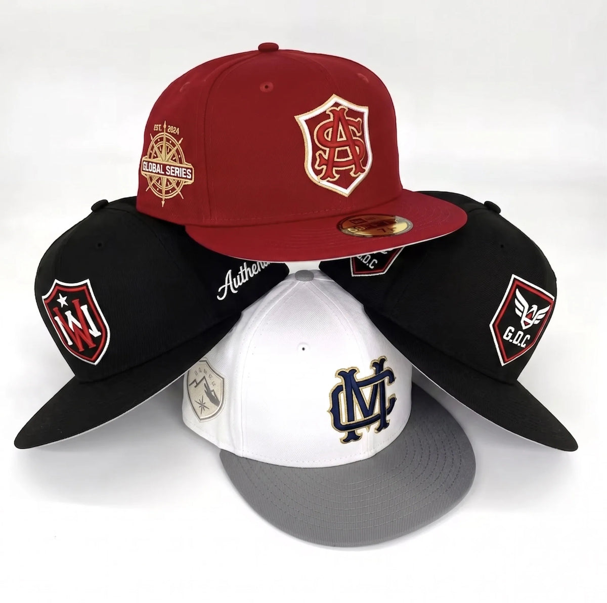 Custom New Fitted NE Gorras De Hombre Hat 6 Curved Hat New Original  Embroidery Caps Hats Baseball Cap