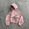 Wholesale Custom Vintage Washed Men Hoodie 100% Cotton Camo Print Graphic 500 Gsm Thick Oversized Acid Wash Zip up Men's Hoodies