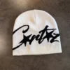 Custom Logo Trendy Jacquard Knitted Beanie Stylish Street Hip-hop Fashion Hat 3d Embroidery Free Size Warmth for Cold Weather