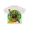 Lanli Punk Mechanical Skull T Shirt Gothic Rhinestone Black Red Washed Oversized Rock Hip Hop Streetwear Graphic Tee