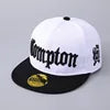 Cross-Border Best-Selling European American Compton Baseball Cap Personalized 100% Polyester 6-Panel Adjustable Flat-Brimmed