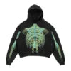 Custom Logo Pullover No String 3D Skull Printing Acid Wash Hoodie Oversized Hoodies for Men