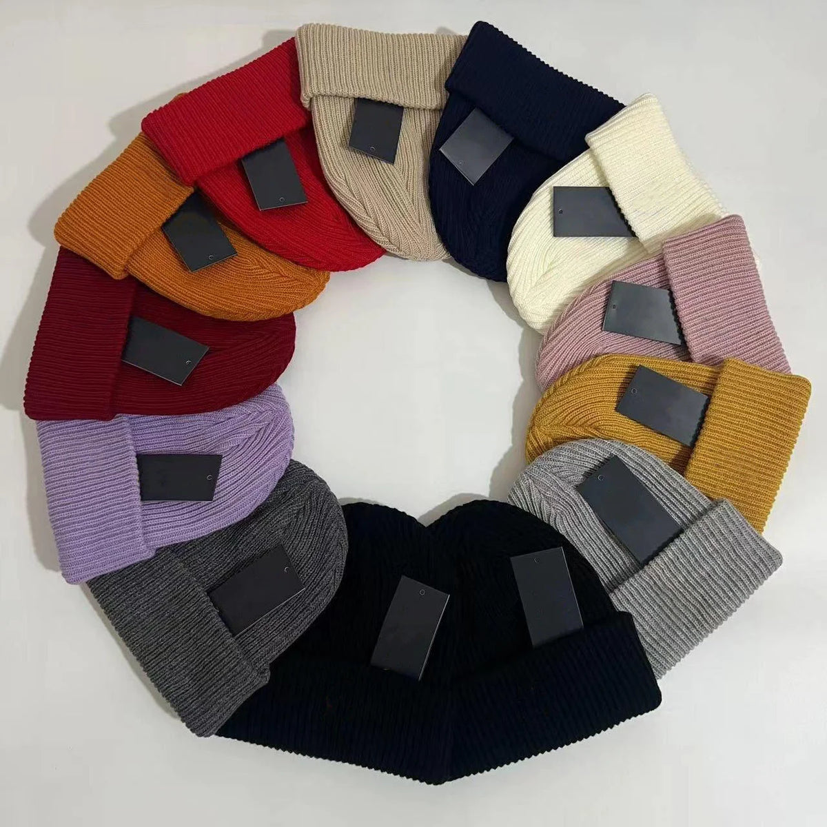 Autumn and Winter Versatile Cold Hat Warm Ear Acrylic Knitted Beanie Hats