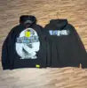 High Quality 100% Cotton Men's Vintage Oversized Casual Autumn Heavyweight Fleece Crocheted Lined Streetwear Hoodie Digital