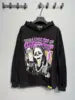 High Quality 100% Cotton Men's Vintage Oversized Casual Autumn Heavyweight Fleece Crocheted Lined Streetwear Hoodie Digital