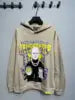 High Quality 100% Cotton Men's Vintage Oversized Casual Autumn Heavyweight Fleece Crocheted Lined Streetwear Hoodie Digital