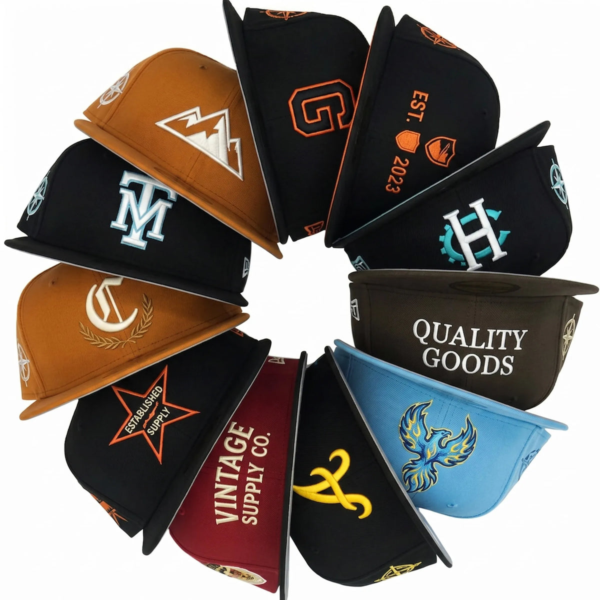 Custom New Fitted NE Gorras De Hombre Hat 6 Curved Hat New Original  Embroidery Caps Hats Baseball Cap