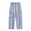 Casual Men's Clothing Jeans Denim Loose Trousers for Men High Quality Trousers Original Straight Black Men's Jeans