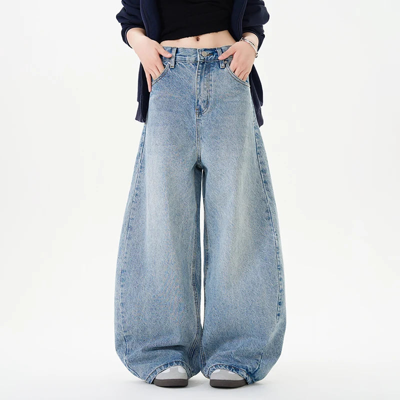 Men High Quality Retro New Cutlass Arc Jeans Straight-leg Men Jeans Custom Stone Wash  Fashion Designer Blue Jeans for Men