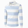Premium Quality Men's for Polo T-shirt Custom 100% Cotton Breathable Lightweight Stripped Full Sleeves Stylish Trendy Solid