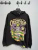High Quality 100% Cotton Men's Vintage Oversized Casual Autumn Heavyweight Fleece Crocheted Lined Streetwear Hoodie Digital