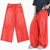 New High Quality Men's Baggy Hip Hop Wide Leg Distressed Loose Fit Mid Waist Embroidery Eco-Friendly Plus Size Jeans