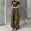 Y2k Streetwear Oversize Sweatpants Solid Low Pants Drawstring Wide Leg Baggy Trousers 2025 Women Casual Joggers Tech Pants