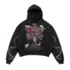 Custom Logo Pullover No String 3D Skull Printing Acid Wash Hoodie Oversized Hoodies for Men