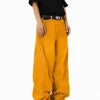 Fashionable Men's Straight Baggy Jeans 100% Cotton Lightweight Mid Waist Comfortable Casual Breathable Quick Dry Eco-Friendly