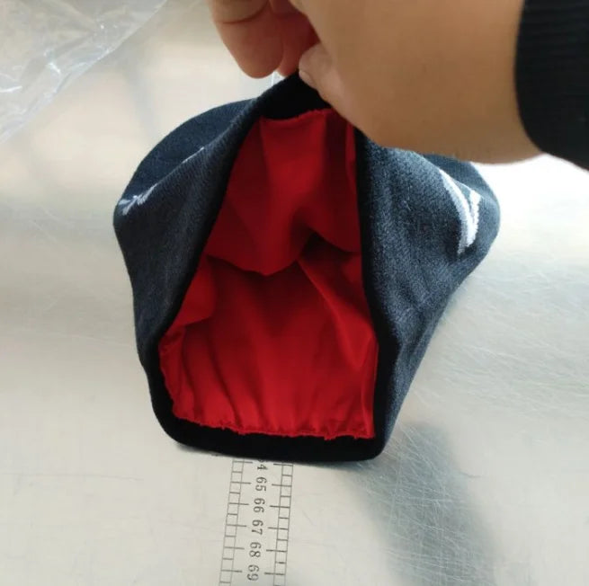 Wholesale Hight Quality Mohair Satin Lined Beanies With Custom Jacquard Logo and Satin Lined Inside