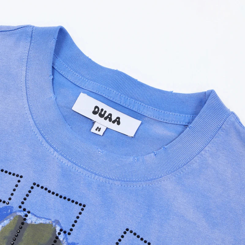 2026 New Arrival Rhinestone Woven Oversized T-shirts