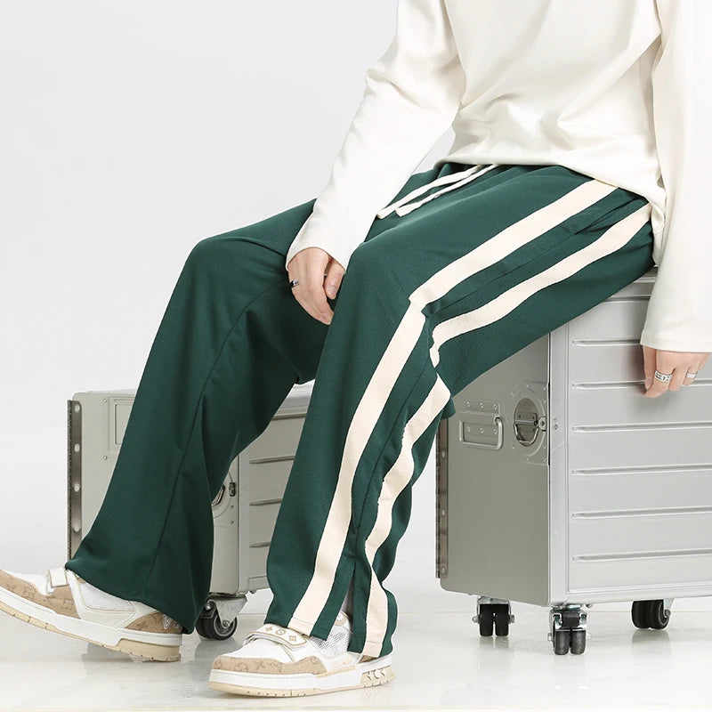 ANSZKTN Men's Casual Trend Spring and Autumn New Sports Overalls Sweatpants