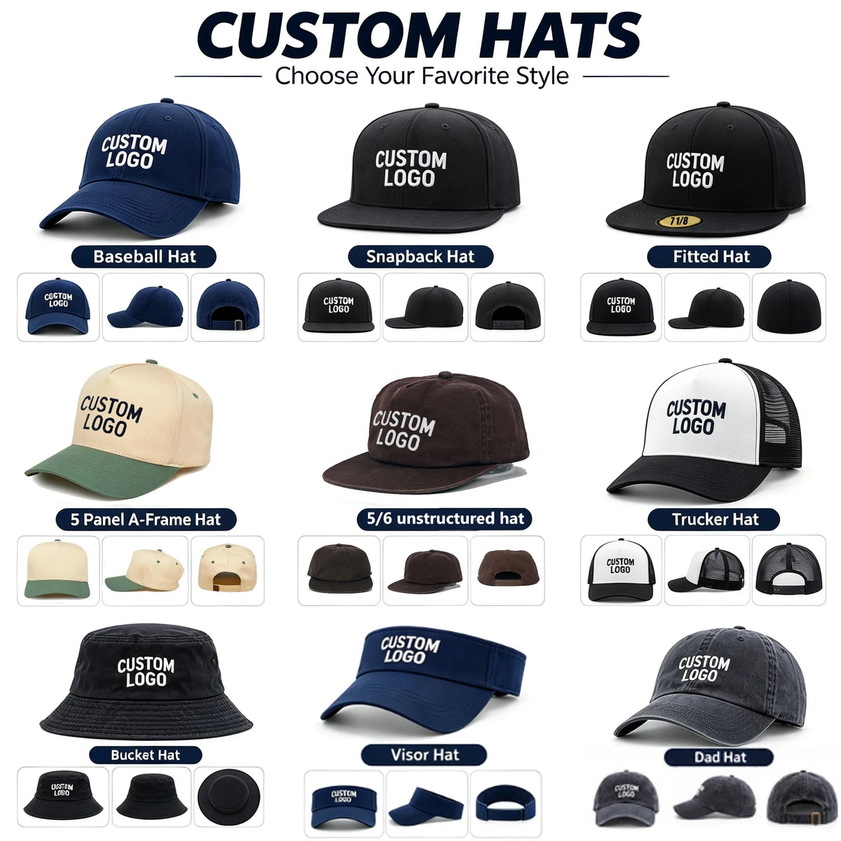 OEM ODM Manufacture Low MOQ Embroidery 6 Panel Flat Brim Blank Snapback Hat Custom Baseball New Men Fitted Cap