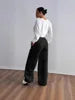 Women's Loose Straight Sports Bow Print Sweatpants Versatile Casual Fashion for Spring Flat