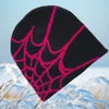 Y2KSpider Web Pattern Knitted Beanie Y2K Style, Multicolor Acrylic Warm Unisex Hip Hop Winter Skull Hat Customizable