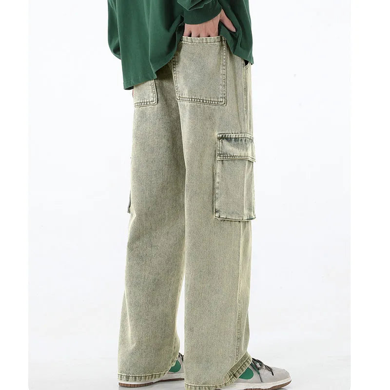 Casual Men's Clothing Jeans Denim Loose Trousers for Men High Quality Trousers Original Straight Black Men's Jeans