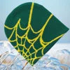 Y2KSpider Web Pattern Knitted Beanie Y2K Style, Multicolor Acrylic Warm Unisex Hip Hop Winter Skull Hat Customizable