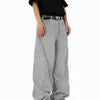 Fashionable Men's Straight Baggy Jeans 100% Cotton Lightweight Mid Waist Comfortable Casual Breathable Quick Dry Eco-Friendly