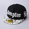 Cross-Border Best-Selling European American Compton Baseball Cap Personalized 100% Polyester 6-Panel Adjustable Flat-Brimmed