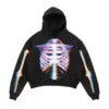 Custom Logo Pullover No String 3D Skull Printing Acid Wash Hoodie Oversized Hoodies for Men