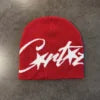 Custom Logo Trendy Jacquard Knitted Beanie Stylish Street Hip-hop Fashion Hat 3d Embroidery Free Size Warmth for Cold Weather