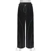 Casual Sweatpants Elastic Low Waist Straight Sports Jogging Capris Korean Fashion Streetwear Casual Pants for Women Basic