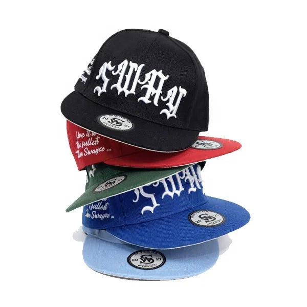 OEM ODM Manufacture Low MOQ Embroidery 6 Panel Flat Brim Blank Snapback Hat Custom Baseball New Men Fitted Cap