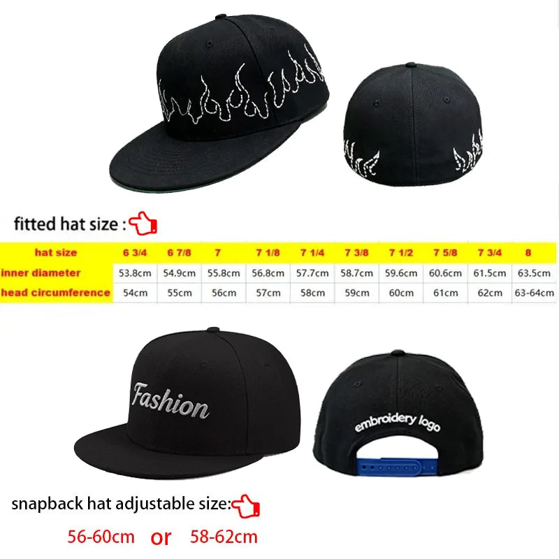 OEM ODM Manufacture Low MOQ Embroidery 6 Panel Flat Brim Blank Snapback Hat Custom Baseball New Men Fitted Cap
