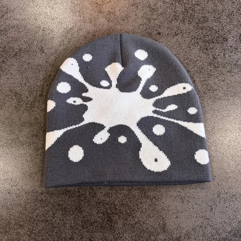 Star Pattern Knit Hat Jacquard Warm Beanies for Women Men Winter Autumn Outdoor Skullcap Skiing Hat Y2K Cold Hat Hip Hop Cycling