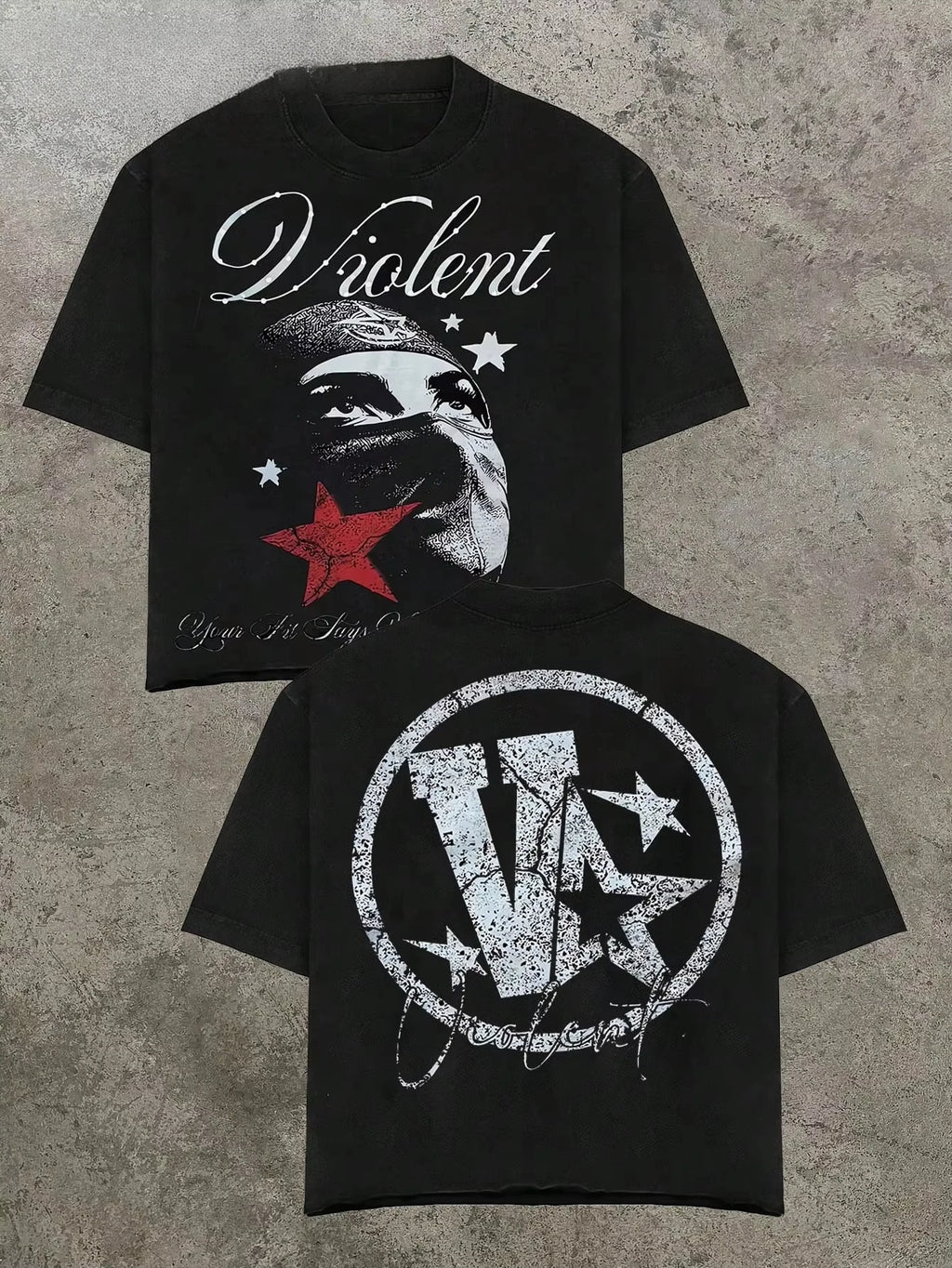 Valley & Dreams Retro Dark Style Y2k Street Trendy Brand T-Shirt Cotton Graphic Tee Men Women Summer Streetwear