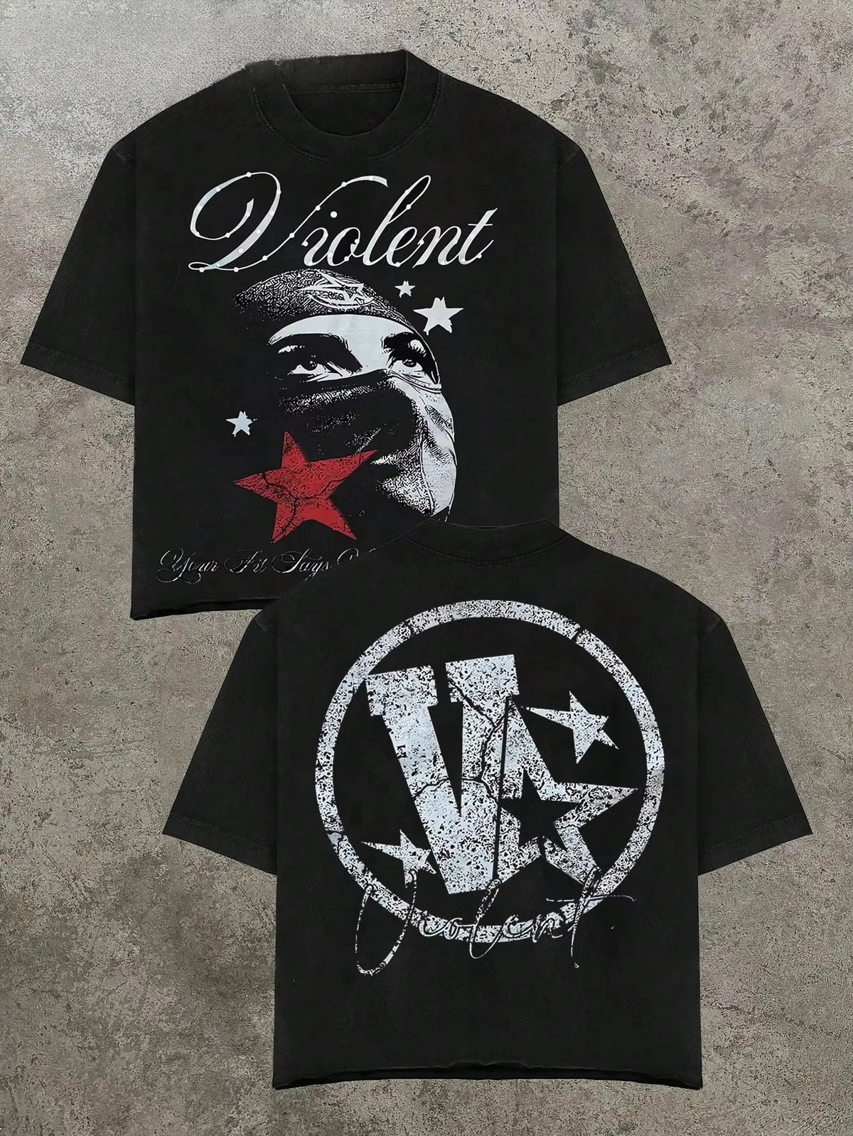 Valley & Dreams Retro Dark Style Y2k Street Trendy Brand T-Shirt Cotton Graphic Tee Men Women Summer Streetwear