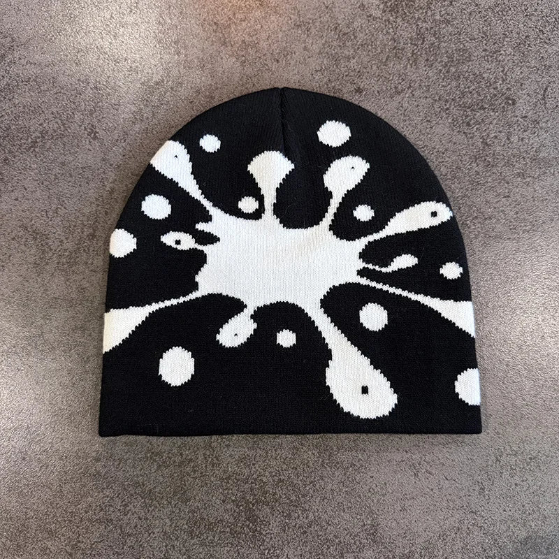 Star Pattern Knit Hat Jacquard Warm Beanies for Women Men Winter Autumn Outdoor Skullcap Skiing Hat Y2K Cold Hat Hip Hop Cycling
