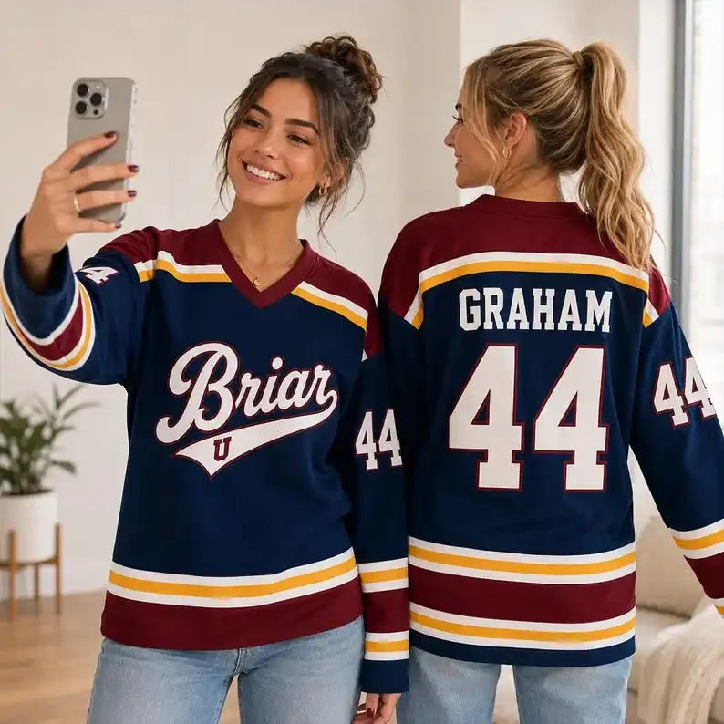 Hot TV Off Campus Briar University Hockey Jersey Graham 44 22 DI LAURENTIS 66 Tucker46 T-shirt Unisex Streetwear Women Men Merch