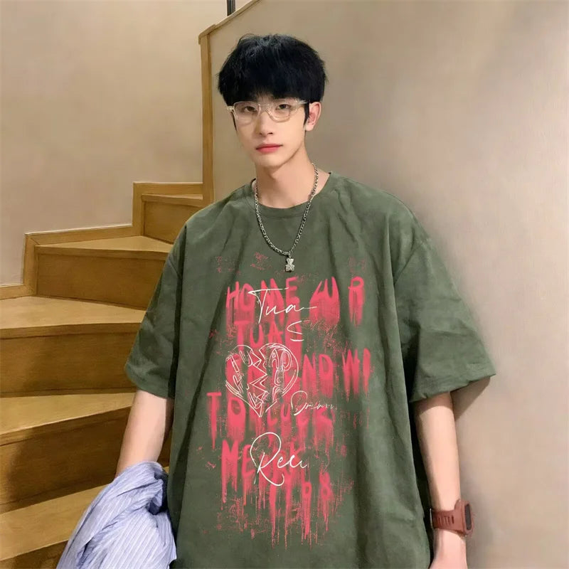 2026 Summer Men's Tie-Dye Graphic T-Shirt