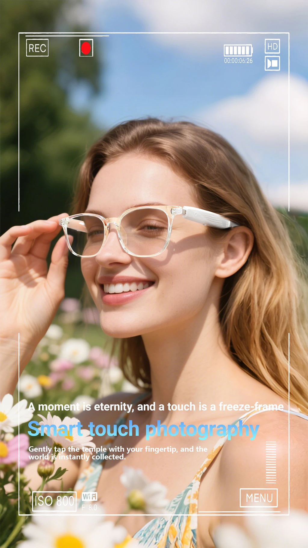 Smart AI Translation Wireless Glasses