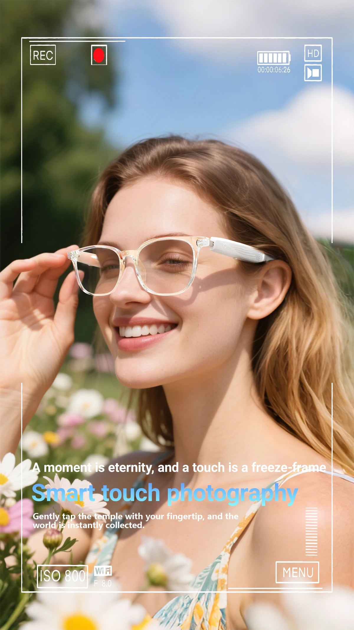 Smart AI Translation Wireless Glasses