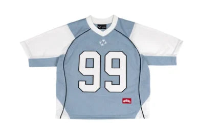 Y2K American T-shirt Harajuku Hip Hop Fashion Football Jersey Vintage Street Casual Breathable Splicing Loose Short Sleeve